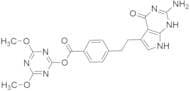 4,6-Dimethoxy-1,3,5-triazin-2-yl 4-[2-(2-Amino-4,7-dihydro-4-oxo-3H-pyrrolo[2,3-d]pyrimidin-5-yl)e…