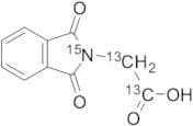 1,​3-​Dihydro-​1,​3-​dioxo-2H-​isoindole-​2-​15N-​2-​acetic-​carboxy,​α-​13C2 Acid
