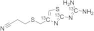 3-[[[2-[(Diaminomethylene]amino-4-thiazolyl]thio]propionitrile-13C3