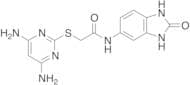2-[(4,6-Diamino-2-pyrimidinyl)thio]-N-(2,3-dihydro-2-oxo-1H-benzimidazol-5-yl)acetamide