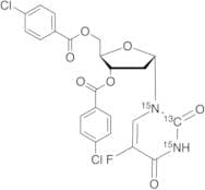 3,5-Di-O-p-chlorobenzoyl α-Floxuridine-13C,15N2
