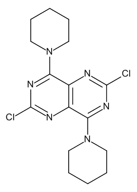 2,6-Dichloro-4,8-dipiperidinopyrimido[5,4-d]pyrimidine