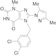 7-[(3,4-Dichlorophenyl)methyl]-8-(3,5-dimethyl-1H-pyrazol-1-yl)-3,7-dihydro-3-methyl-1H-purine-2,6…