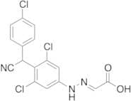 2-[2-[3,5-Dichloro-4-[(4-chlorophenyl)cyanomethyl]phenyl]hydrazinylidene]-acetic Acid