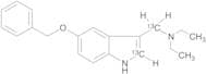 N,N-Diethyl-5-(phenylmethoxy)-1H-indole-3-methanamine-13C2