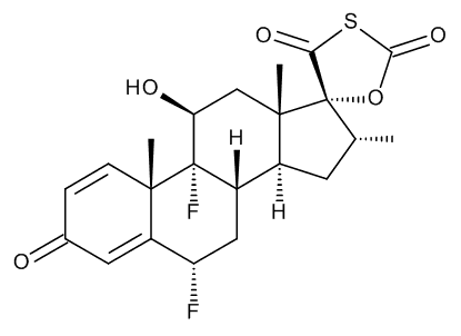 (6α,11β,16α,17α)-6,9-Difluoro-11-hydroxy-16-methyl-spiro[androsta-1,4-diene-17,5'-[1,3]oxathiolane…
