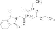 2-[(1,3-Dihydro-1,3-dioxo-2H-isoindol-2-yl)acetyl]-butanedioic-2-13C Acid Diethyl Ester