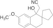 (±)-3',4'-Dihydro-1'-hydroxy-7'-methoxy-spiro[cyclopentane-1,2'(1'H)-naphthalene]-1'-acetonitrile
