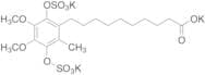 Dihydro Idebenone 10'-Carboxylate 1,4-O-Disulfate Tripotassium Salt