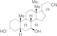 (3α,5β,7β)-3,7-Dihydroxy-24-norcholane-23-nitrile
