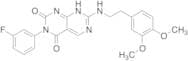 7-[[2-(3,4-Dimethoxyphenyl)ethyl]amino]-3-(3-fluorophenyl)pyrimido[4,5-d]pyrimidine-2,4(1H,3H)-dio…