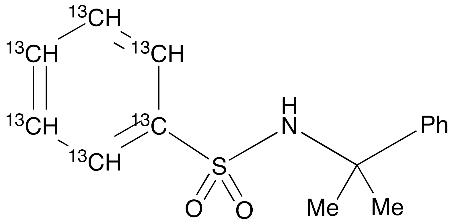 N-(α,α-Dimethylbenzyl)benzenesulfonamide-13C6