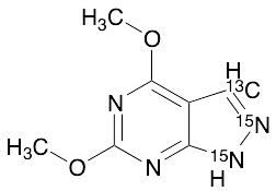 4,6-Dimethoxy-1H-pyrazolo[3,4-d]pyrimidine-13C,15N2