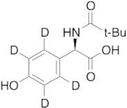 (R)-α-[(2,2-Dimethyl-1-oxopropyl)amino]-4-hydroxybenzeneacetic Acid-d4