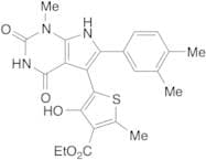 5-[6-(3,4-Dimethylphenyl)-2,3,4,7-tetrahydro-1-methyl-2,4-dioxo-1H-pyrrolo[2,3-d]pyrimidin-5-yl]-4…
