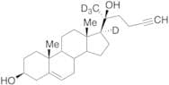 (3β)-26,27-Dinorcholest-5-en-24-yne-3,20-diol-d4