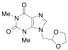9-​(1,​3-​Dioxolan-​2-​ylmethyl)​-​3,​9-​dihydro-​1,​3-​dimethyl-1H-​purine-​2,​6-​dione