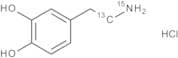 2-(3,4-Dihydroxyphenyl)ethyl-1-13C-amine-15N HCl