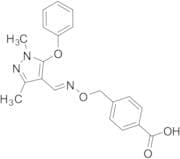 4-[[[[(1,3-Dimethyl-5-phenoxy-1H-pyrazol-4-yl)methylene]amino]oxy]methyl]benzoic Acid