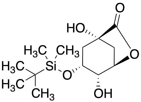(1R,3R,4S,5R)-3-[[(1,1-Dimethylethyl)dimethylsilyl]oxy]-1,4-dihydroxy-6-oxabicyclo[3.2.1]octan-7-o…
