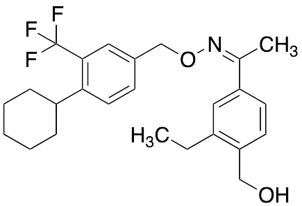 (Z)-1-(3-Ethyl-4-(hydroxymethyl)phenyl)ethanone-O-(4-cyclohexyl-3-(trifluoromethyl)benzyl) Oxime