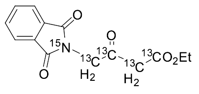 Ethyl 4-(1,3-Dioxoisoindolin-2-yl-15N)-3-oxobutanoate-1,2,3,4-13C4