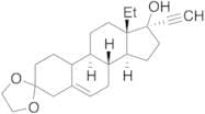 13-Ethyl-17-hydroxy-18,19-dinor-17α-pregn-5-en-20-yn-3-one Cyclic Ethylene Acetal