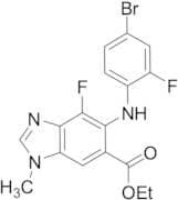 Ethyl 5-[(4-Bromo-2-fluorophenyl)amino]-4-fluoro-1-methyl-1H-benzimidazole-6-carboxylate