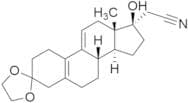 (17α)-3,3-[1,2-Ethanediylbis(oxy)]-17-hydroxy-19-norpregna-5(10),9(11)-diene-21-nitrile