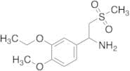 1-(3-Ethoxy-4-methoxy-phenyl)-2-methanesulfonylethylamine (~10% inorganics)