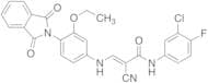(E)-3-[3-Ethoxy-4-(phthalimidyl)anilino]-N-(3-chloro-4-fluorophenyl)-2-cyano-2-propenamide