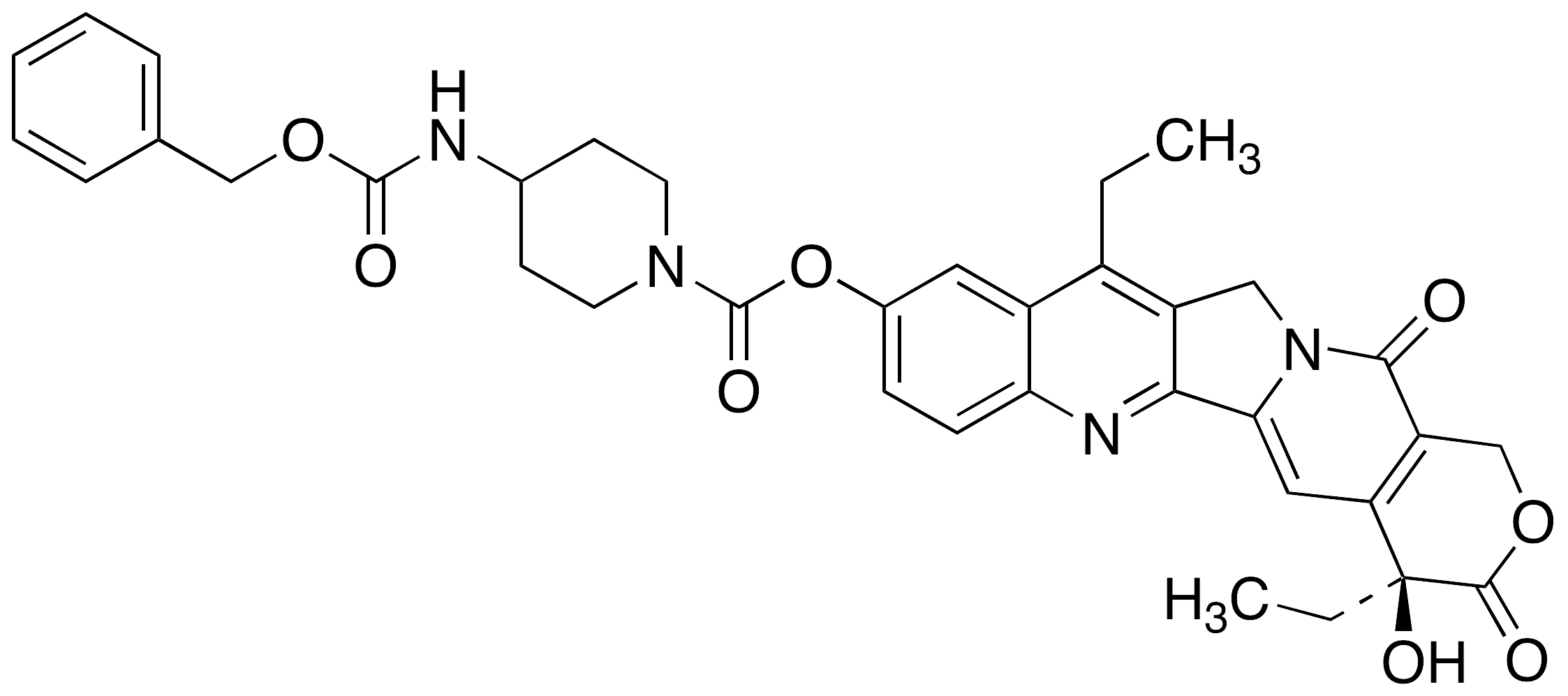 7-Ethyl-10-(4-[[benzylcarbamoyl]amino]-1-piperidino)carbonyloxycamptothecin