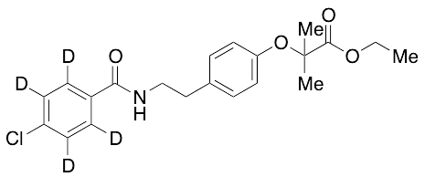 Ethyl 2-(4-(2-(4-chlorobenz-d4-amido)ethyl)phenoxy)-2-methylpropanoate