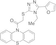 2-[[4-Ethyl-5-(2-furanyl)-4H-1,2,4-triazol-3-yl]thio]-1-(10H-phenothiazin-10-yl)-ethanone