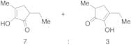 5-Ethyl-2-hydroxy-3-methylcyclopent-2-enone + 3-Ethyl-2-hydroxy-5-methylcyclopent-2-enone (7:3 Mix…