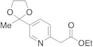 Ethyl 2-[5-(2-Methyl-1,3-dioxolan-2-yl)-2-pyridyl]acetate