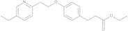 Ethyl 4-[2-(5-Ethyl-2-pyridinyl)ethoxy]benzenepropanoate