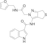 N-[2-[2-[(2-Furanylmethyl)amino]-2-oxoethyl]-2,6-dihydro-4H-thieno[3,4-c]pyrazol-3-yl]-1H-indole-3…