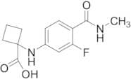 1-((3-Fluoro-4-(methylcarbamoyl)phenyl)amino)cyclobutane-1-carboxylic acid