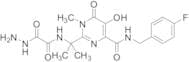 N-(4-Fluorobenzyl)-2-(2-(2-hydrazineyl-2-oxoacetamido)propan-2-yl)-5-hydroxy-1-methyl-6-oxo-1,6-di…