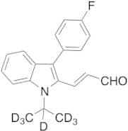 (E)-3-(3-(4-Fluorophenyl)-1-isopropyl-1H-indol-2-yl)acrylaldehyde-d7