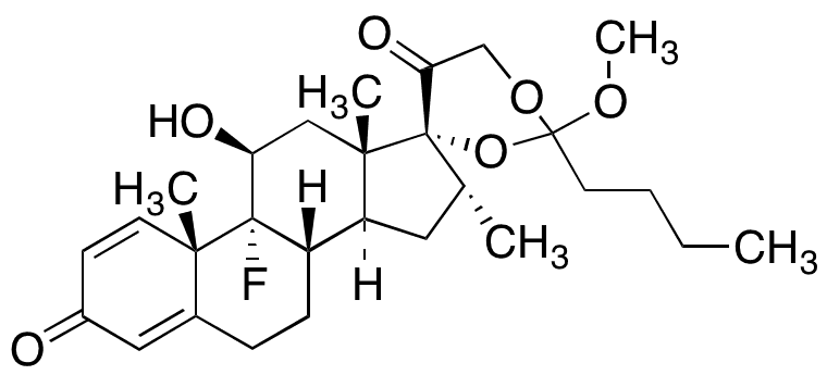 (11β,​16α)​-9-​Fluoro-​11-​hydroxy-​17,​21-​[(1-​methoxypentylidene)​bis(oxy)​]​-​16-​methyl-pregn…