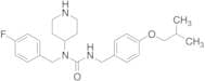 1-[(4-Fluorophenyl)methyl]-3-[(4-isobutoxyphenyl)methyl]-1-(4-piperidyl)urea