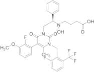 (R)-4-((2-(5-(2-fluoro-3-methoxyphenyl)-3-(2-fluoro-6-(trifluoromethyl)benzyl)-4-methyl-2,6-dioxo-…