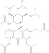 10-​b-​D-​Glucopyranosyl-​1,​8-​dihydroxy-​3-​(hydroxymethyl)​-anthrone heptaacetate