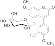 5-(β-D-Glucopyranosyloxy)-4-(3-hydroxy-4-methoxyphenyl)-7-methoxy-2H-1-benzopyran-2-one