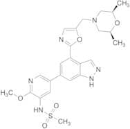 rel-N-[5-[4-[5-[[(2R,6S)-2,6-Dimethyl-4-morpholinyl]methyl]-2-oxazolyl]-1H-indazol-6-yl]-2-methoxy…