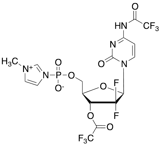 5'-​[Hydrogen P-​(1-​methyl-​1H-​imidazolium-​3-​yl)​phosphonate] 3'-​(2,​2,​2-​triacetate) 2'-​De…