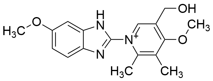 5-(Hydroxymethyl)-4-methoxy-1-(6-methoxy-1H-benzo[d]imidazol-2-yl)-2,3-dimethylpyridin-1-ium