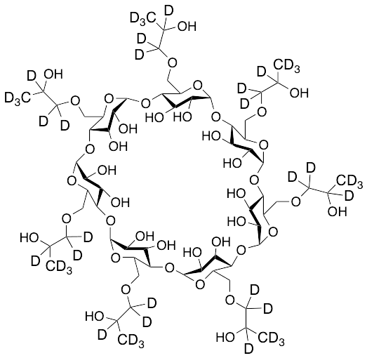 6A,6B,6C,6D,6E,6F,6G-Heptakis-O-(2-hydroxypropyl)-β-cyclodextrin-d42